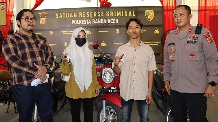 Polresta Banda Aceh Kembalikan Sepmor Curian kepada Pemiliknya