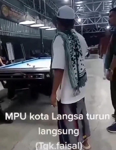 Viral WH dan MPU Kota Langsa Grebek Permainan Biliar, Netizen Dukung