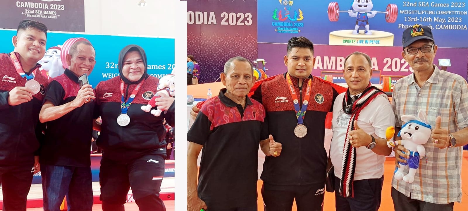 Lifter Binaan KONI Aceh Rebut Dua Medali Perak SEA Games Kamboja