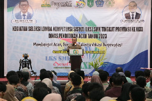 LKS SMK Tingkat Provinsi ke XXXI Resmi Dibuka, Ini Pesan Plh Kadisdik Aceh