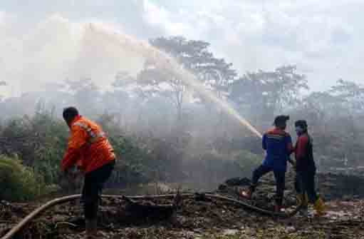 Hujan Lebat Bantu Padamkan Kebakaran Lahan di Aceh Barat