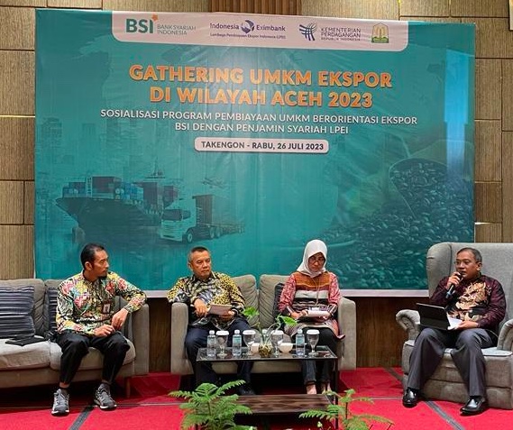 Pacu Pertumbuhan Perekonomian Aceh, BSI Gelar Sosialisasi Pembiayaan Ekspor