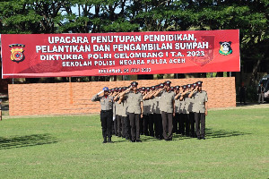 Irwasda Polda Aceh Lantik 201 Bintara Remaja Polri