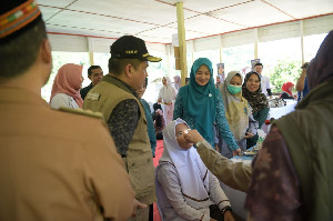 Pembinaan Gampong Gammawar dan Peninjauan Pengobatan Gratis di Gayo Lues, Ini Pesan Pj Ketua PKK Aceh