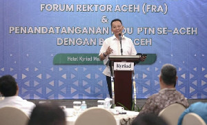 Hadiri Rakor Rektor se-Aceh, Ini Pesan Pj Gubernur Aceh Achmad Marzuki