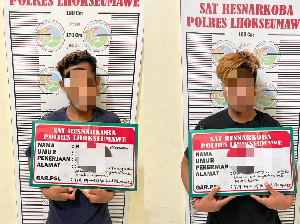 Tim Opsnal Satreskoba Polres Lhokseumawe Tangkap Penjual Narkotika di Aceh Utara