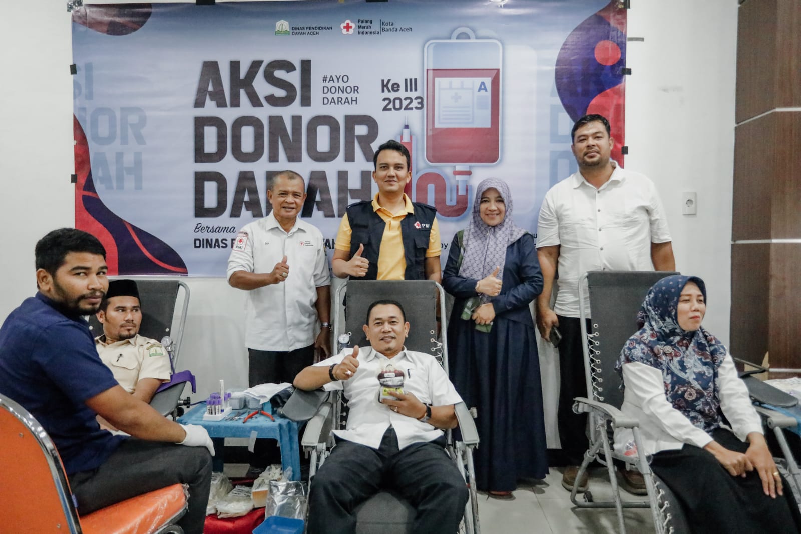 Gelar Donor Darah, ASN Disdik Dayah Aceh Kumpulkan Darah 60 Kantong
