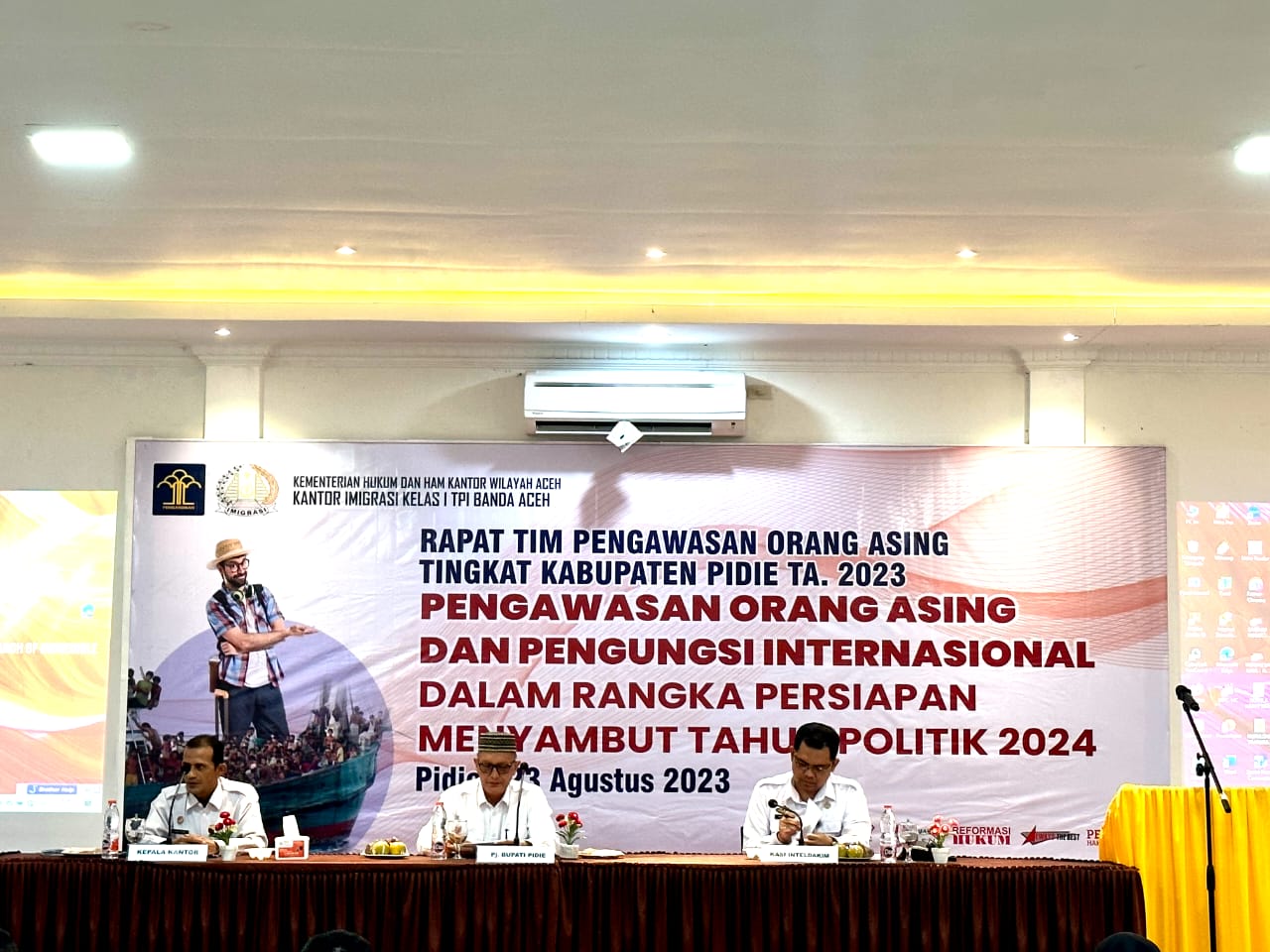 Imigrasi Banda Aceh Gelar Rapat  Tim Pengawasan Orang Asing di Pidie
