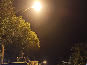 Sempat Mati, Dishub Aceh Besar Perbaiki Lampu Jalan di Kawasan Meunasah Krueng