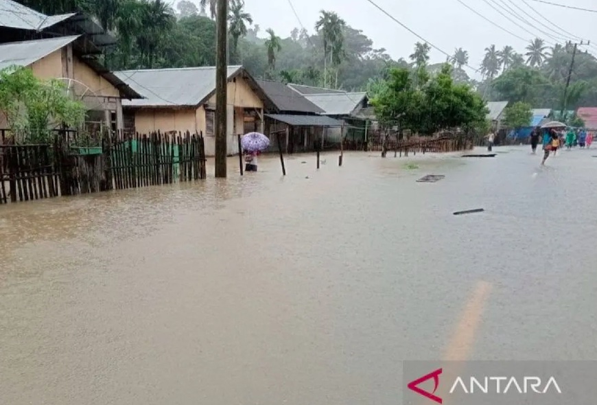Dipicu Hujan Deras, 4 Desa di Simeulue Terendam Banjir