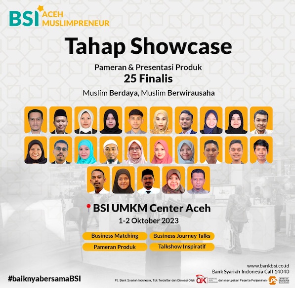 Menjadi Pusat Perhatian, BSI Aceh Muslimpreneur menuju Tahapan Showcase