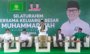 Muhaimin Iskandar Minta Doa dan Restu ke Warga Muhammadiyah di Makassar