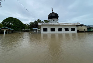 Tanggul Jebol, 10 Desa di Aceh Utara Terendam Banjir