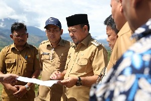 Bupati Aceh Besar Tinjau Lokasi Pembangunan Infrastruktur IPDN