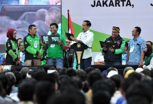 Presiden Jokowi: Pekerjaan Masa Depan Adalah Transportasi Online