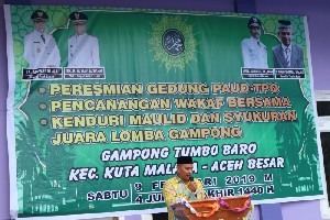 PAUD Sulthan Alaidin Mahmudsyah Aceh Besar Diresmikan