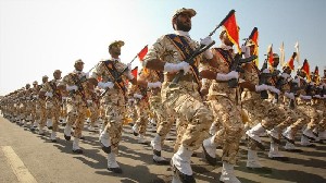 Markas Paramiliter Ketika Iran Diserang saat Memperingati Hari Jadi Revolusi