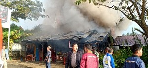 Diduga Korsleting Listrik, Dua Rumah Terbakar di Blangkejeren