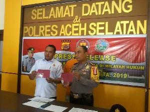 Polres Aceh Selatan Tangkap Pengedar Narkotika