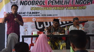 Gencarkan Sosialisasi Pemilu, KIP Banda Aceh Ajak Millenial NGOPI