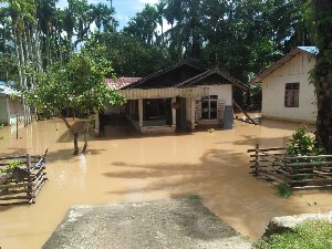 Curah Hujan Tinggi, 8 Desa Terendam Banjir di Kab. Aceh Jaya.