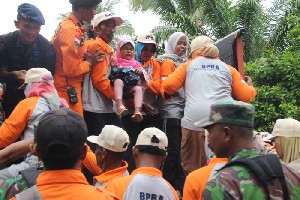 BPBA Laksanakan Simulasi Bencana Banjir Di Aceh Selatan