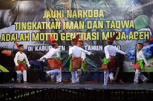 Diskominfo Aceh Gelar Panggung Rakyat, Sosialisasi Bahaya Narkoba