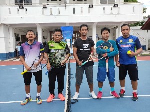 Songsong Laga Persahabatan Di Bali, Atlit Tenis Banda Aceh Gelar Latih Tanding