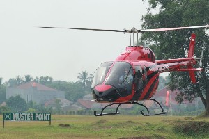 Lalin Padat, Warga Jakarta-Bandung Mudik dengan Helikopter