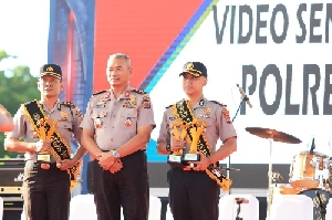 Kapolres Aceh Besar Terima Penghargaan Duta Satgas Nusantara Pada Police Expo 3 - 2019