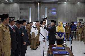 Aminullah Lantik 146 Pejabat, Tiga Diantaranya Eselon II