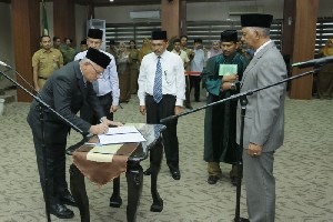 Sekda Aceh Lantik 36 Pejabat