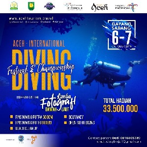 Aceh International Diving Festival and Championship Siap Digelar di Sabang