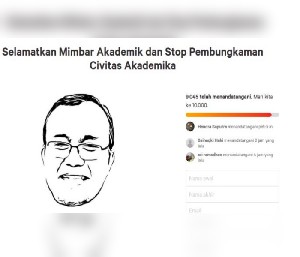 Petisi Dukungan Terhadap Saiful Mahdi Tembus 9 Ribu Lebih