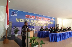 Hadiri Wisuda Mahasiswa Politeknik, Ini Pesan Wali Kota Banda Aceh