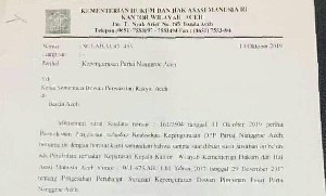 Ini Penjelasan Kemenkumham Aceh terkait PNA