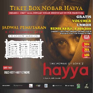 Beli Tiket Nonton Film Hayya, Gratis Voucher Umrah Rp 1 Juta