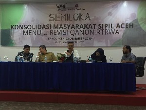 Menuju Revisi Qanun RTRWA, Sejumlah Organisasi Sipil Lakukan Konsolidasi di Banda Aceh