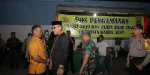 Plt Gubernur Bersama Forkopimda Aceh Pantau Kesiagaan Pos Pengamanan Gereja