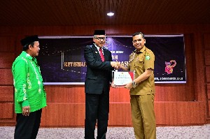 Diskominsa Aceh Raih Anugerah Keterbukaan Informasi Publik