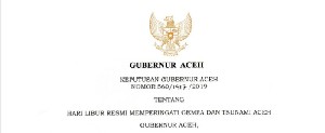 Peringatan Tsunami, Aceh Tetapkan 26 Desember Hari Libur Resmi