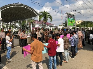 Demo Minta Kejati Audit Dana Desa, Polresta Banda Aceh Ikut Amankan Aksi