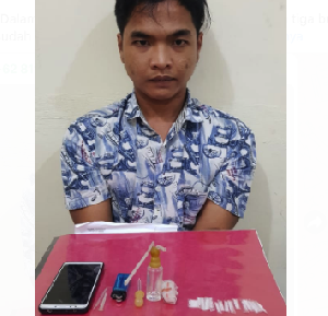 Kantongi 17 Paket Sabu, Seorang Pemuda di Tamiang Diciduk Polisi