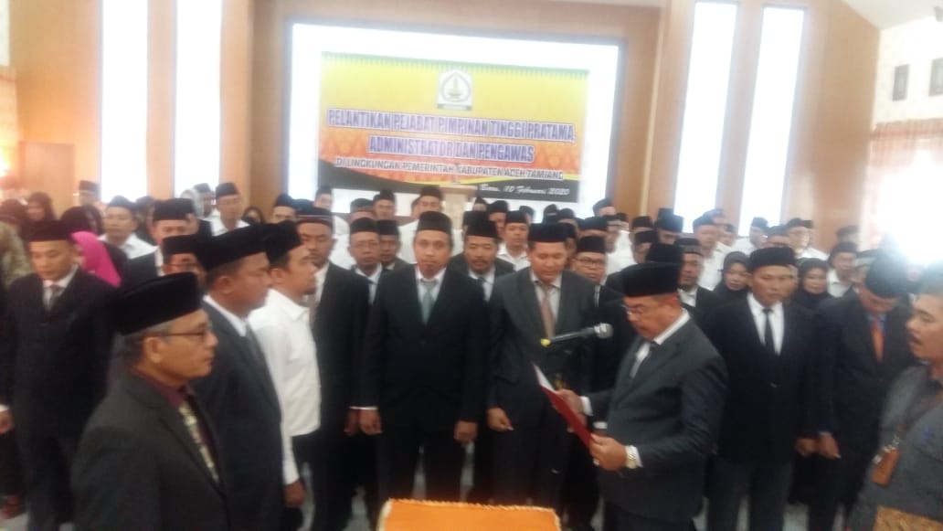 Sekda Lantik 156 Pejabat Eselon di Aceh Tamiang, Berikut Nama-namanya
