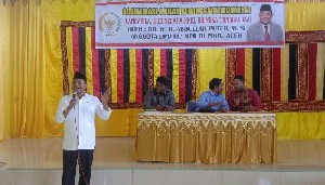 Senator Abdullah Puteh Gelar Sosialisasi 4 Pilar di Tamiang, Ini Katanya