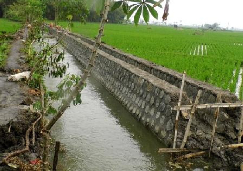 Tanah Labil Faktor Irigasi di Aceh Jaya Rusak