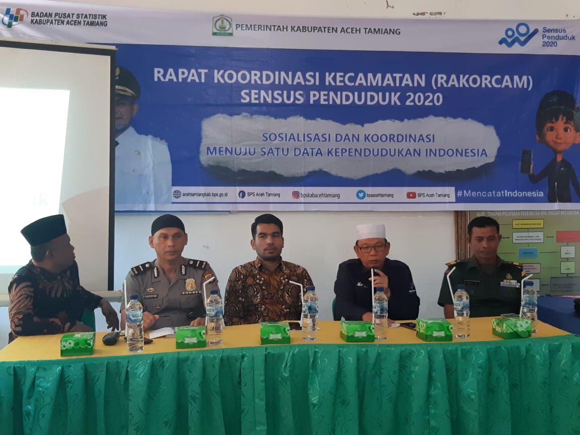 BPS Aceh Tamiang Gelar Rakorcam SP 2020 di 12 Kecamatan