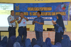 Jelaskan Bahaya Covid-19 dan Ajak Masuk TNI-AU, Lanud SIM Lakukan Penyuluhan ke Siswa SMK-SMA