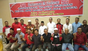 Toke Seum Kembali Dipilih Jadi Ketua Partai Aceh Kota Langsa