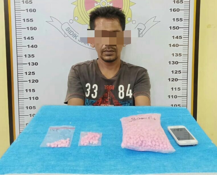 Polisi Sita 3000 Butir Pil Ektasi dari Pengedar di Aceh Tamiang